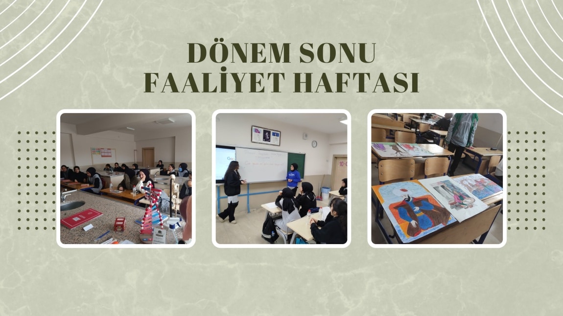 Okulumuzda Dönem Sonu Faaliyet Haftası Etkinlikleri Yapıldı