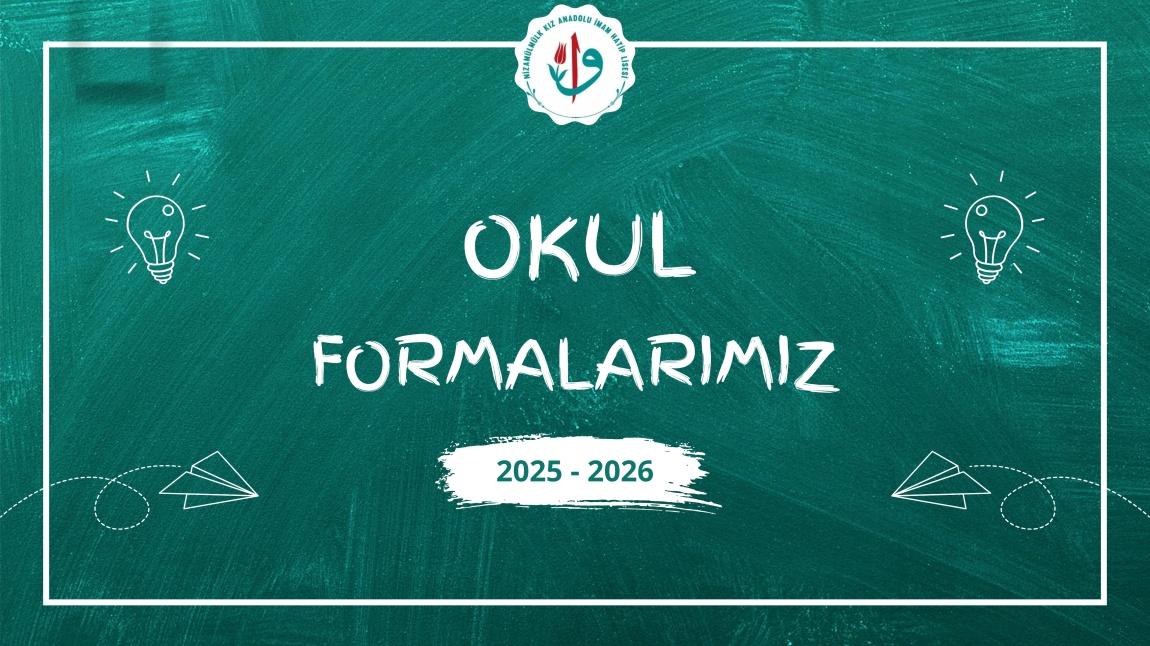 Yeni Dönem Okul Formamız